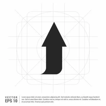Upper Arrow Icon イラスト素材