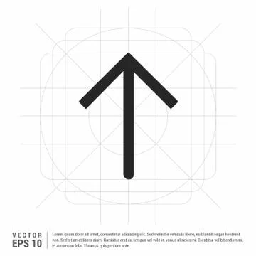 Upper Arrow Icon 스톡 일러스트