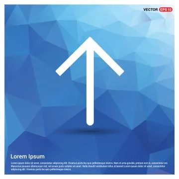 Upper Arrow Icon 스톡 일러스트