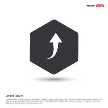 Upper Arrow Icon 스톡 일러스트