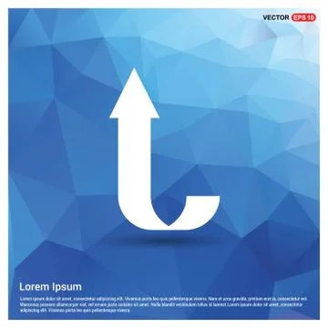 Upper Arrow Icon 스톡 일러스트