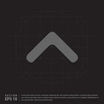 Upper Arrow Icon 스톡 일러스트
