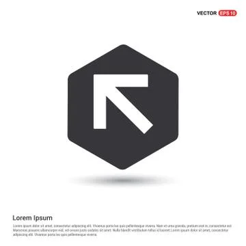 Upper Arrow Icon 스톡 일러스트