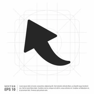 Upper Arrow Icon 스톡 일러스트