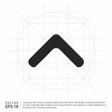 Upper Arrow Icon Illustrazione stock