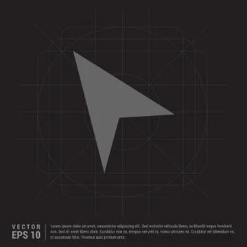 Upper Arrow Icon Stock Illustration