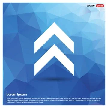 Upper Arrow Icon Illustrazione stock