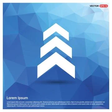 Upper Arrow Icon Illustrazione stock
