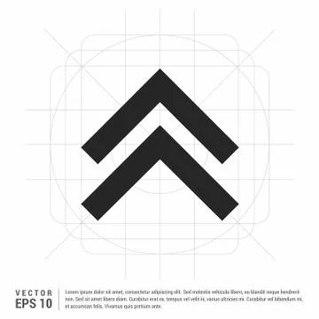Upper Arrow Icon イラスト素材