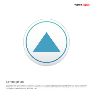 Upper Arrow Icon - white circle button Stock Illustration