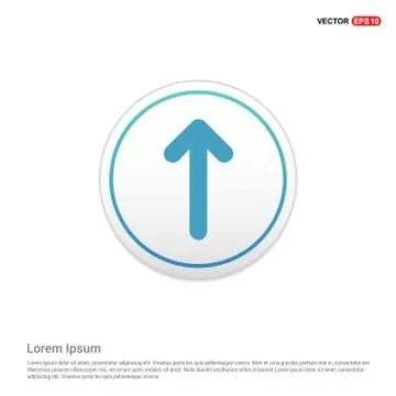 Upper Arrow Icon - white circle button イラスト素材