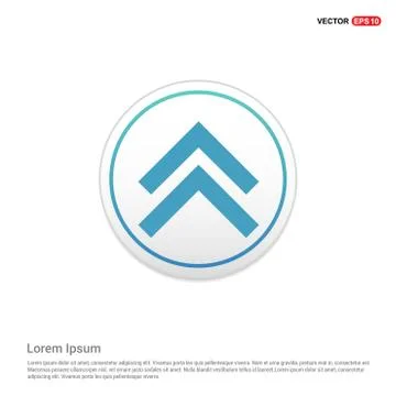 Upper Arrow Icon - white circle button イラスト素材