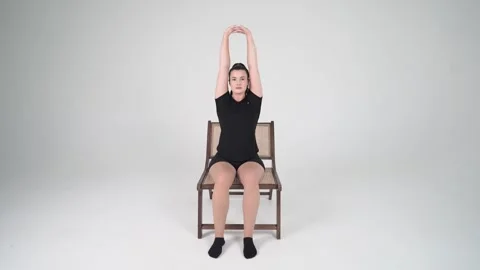 Upper Back and Chest Stretch Stock Footage 314196081