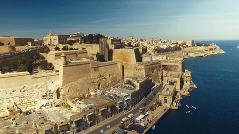 Upper Barrakka Garden in Malta Stock Footage 91099596