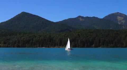 Upper bavaria, walchensee Video stock 32716284