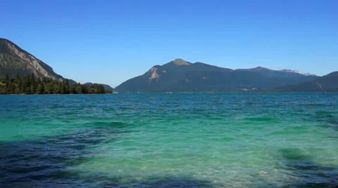 Upper bavaria, walchensee Stock Footage 32716299