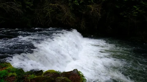 Upper Beaver Falls, Delena, Oregon Stock Footage 74240679