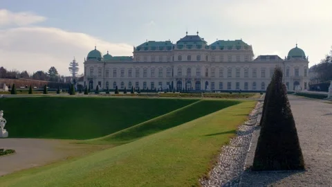 Upper Belvedere in Austria Stock Footage 147278297