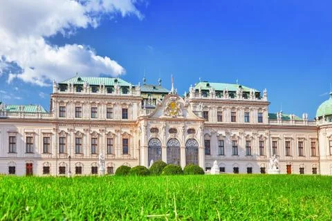 Upper Belvedere. Main palace complex Belvedere.Vienna. Stock Photos