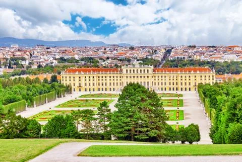 Upper Belvedere. Main palace complex Belvedere.Vienna. Stock Photos