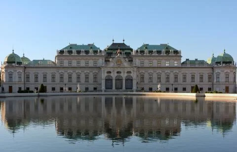 Upper belvedere palace Stock Photos