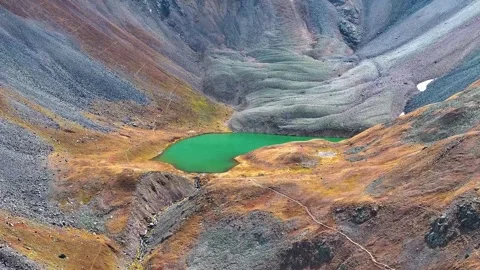 Upper Blue Lakes 04 | Mount Sneffels Wilderness | San Juans Colorado | 4K Drone Video stock 293245230