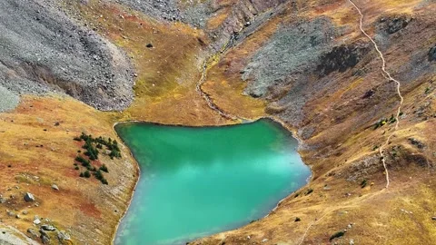 Upper Blue Lakes 05 | Mount Sneffels Wilderness | San Juans Colorado | 4K Drone Stock Footage 293245199