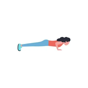 Upper body workout Stock Illustration