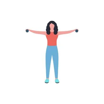 Upper body workout Stock Illustration