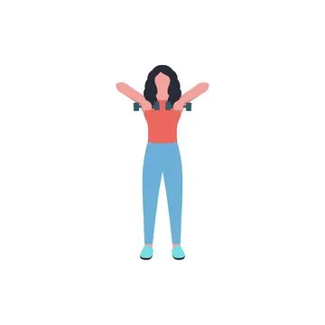 Upper body workout Stock Illustration