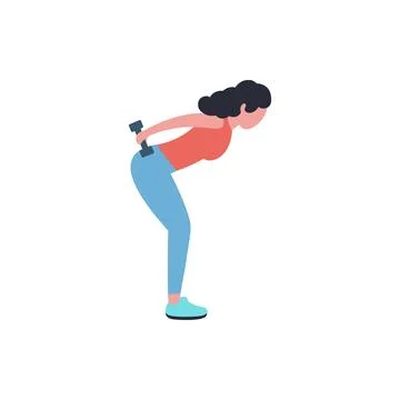 Upper body workout Stock Illustration