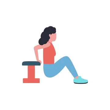 Upper body workout Stock Illustration