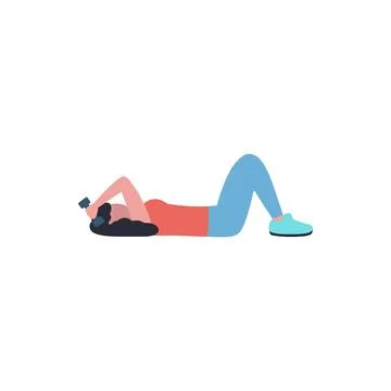 Upper body workout Stock Illustration