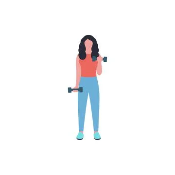 Upper body workout Stock Illustration