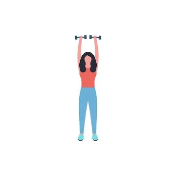Upper body workout Stock Illustration