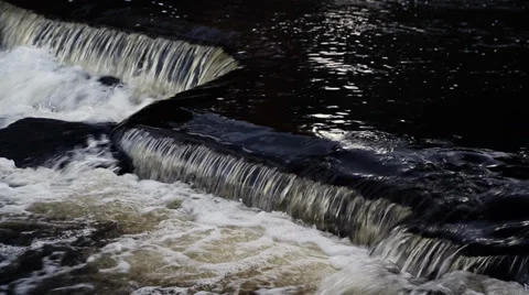 Upper Bond Falls Angle Loop Stock Footage 36644452
