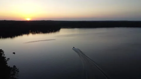 Upper Buckatabon Lake Stock Footage 242406071