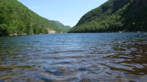 Upper Cascade Lake calm Stock Footage 158061114