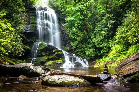 Upper Catabwa Falls Foto stock