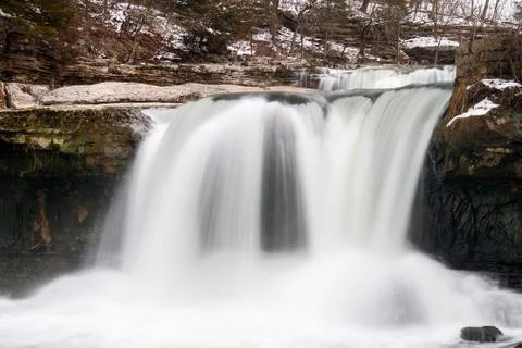 Upper Cataract Falls in Indiana Stock Photos