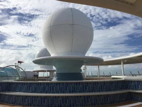 Upper deck cruise pool v2 JPG Stock Photos