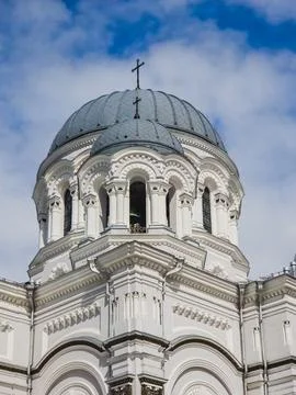Upper dome of St. Michael the Archangel Church, Kaunas, August 17, 2025 Stock Photos