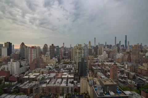 Upper East Side Lightning Stock Footage 136993188