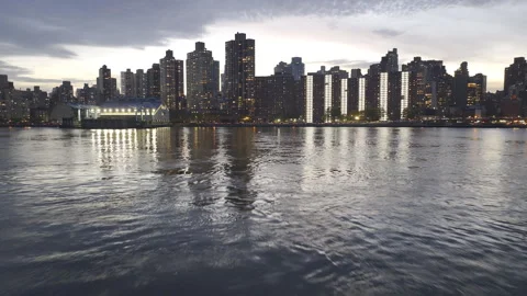 Upper East Side Manhattan at dusk Video stock 254216458