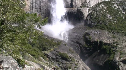 Upper Falls Medium Tilt Up2 Stock Footage 876211