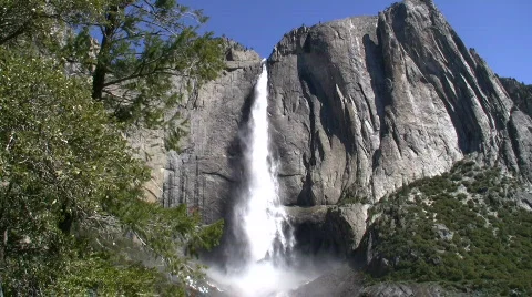 Upper Falls Medium Tripod Stock Footage 876202