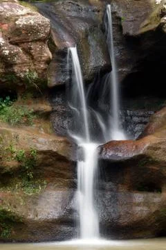 Upper Falls at Old Man's Cave Stock Photos