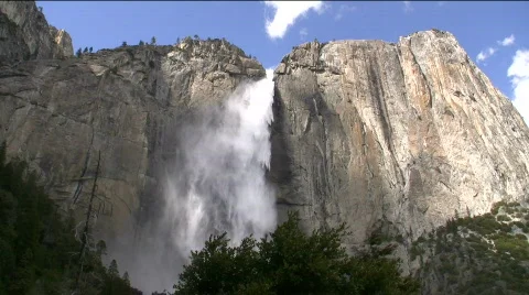 Upper Falls Wide Handheld JPEG Stock Footage 874012