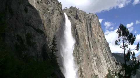 Upper Falls Wide Tripod Stock Footage 876173