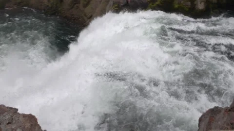 Upper Falls of the Yellowstone River. Yellowstone National Park Stock Footage 318457723